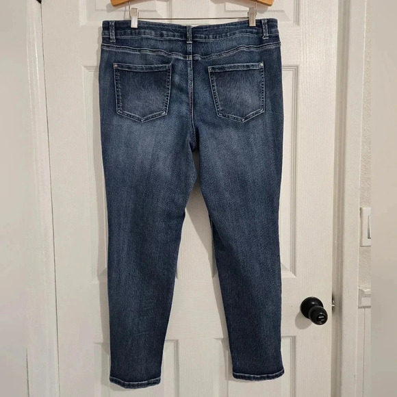 Maurices Everflex Highrise Women's Jeans Sz 18 Skinny Ankle Dark Wash Plus Size - Picture 4 of 11